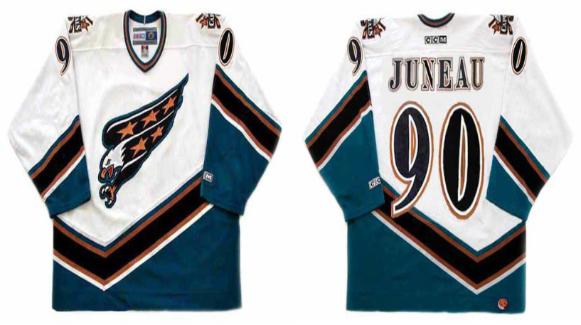 2019 Men Washington Capitals 90 Juneau white CCM NHL jerseys